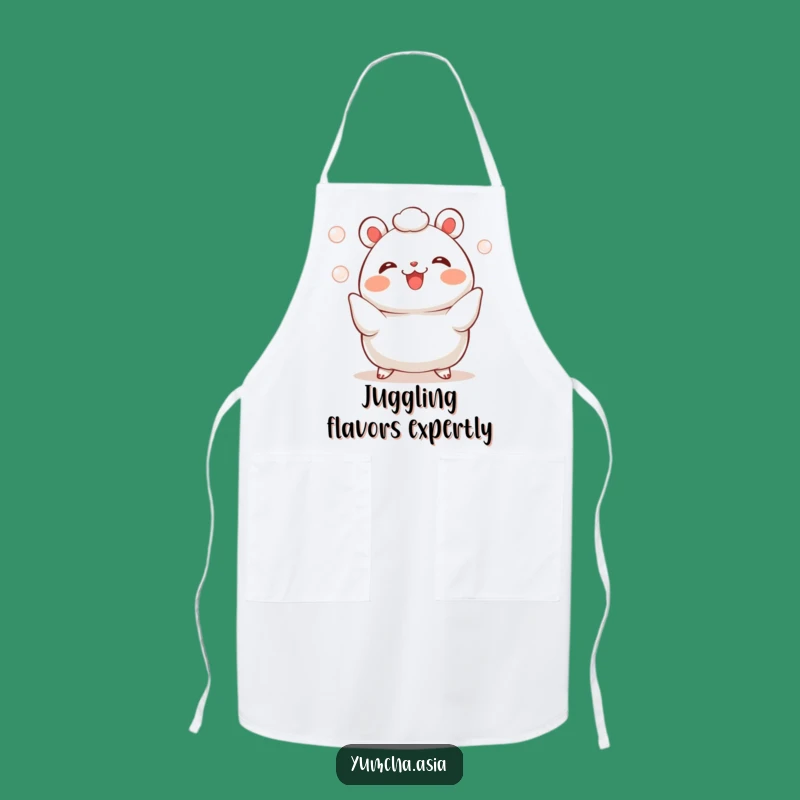 Funny Bao Bun Juggling Apron: Cook with a Smile and Culinary Tricks
