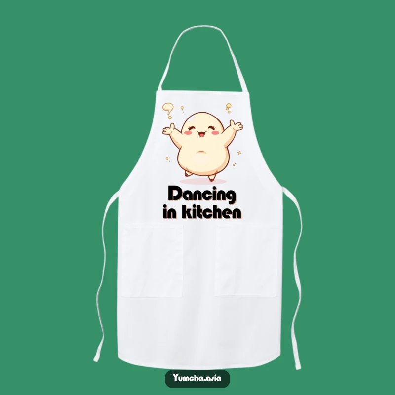 Funny Dancing Dumpling Steam Apron: Kitchen Fun for Joyful Cooks