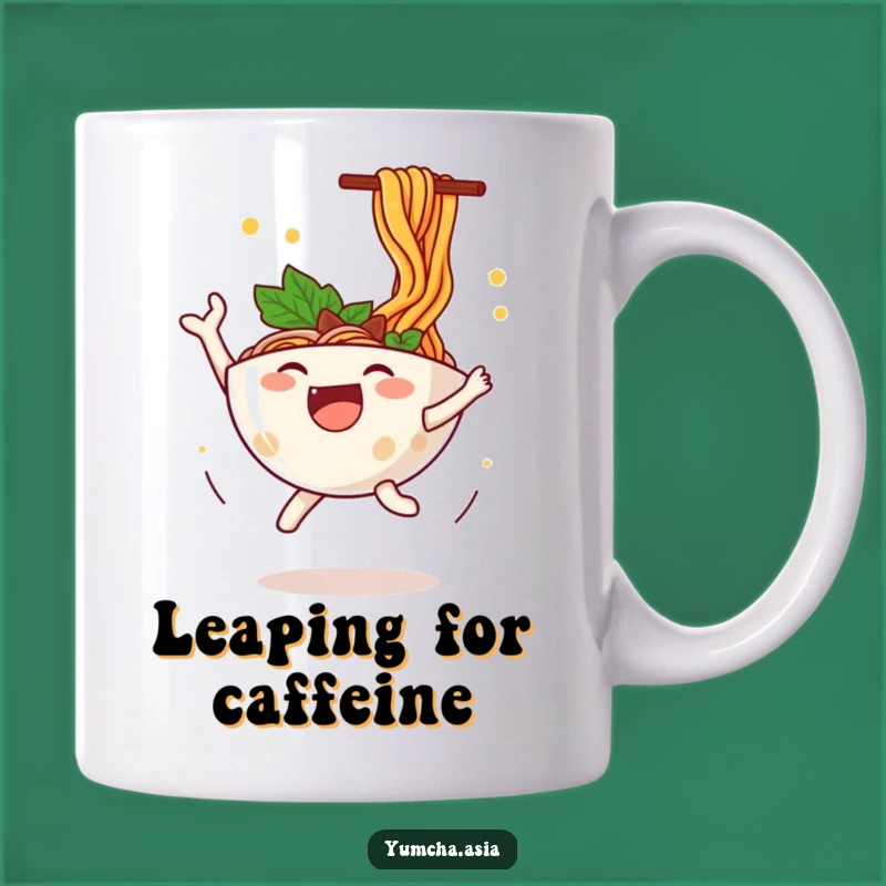 Funny Ramen Bowl Mug: Leap into Happiness with Noodle Joyful Gift