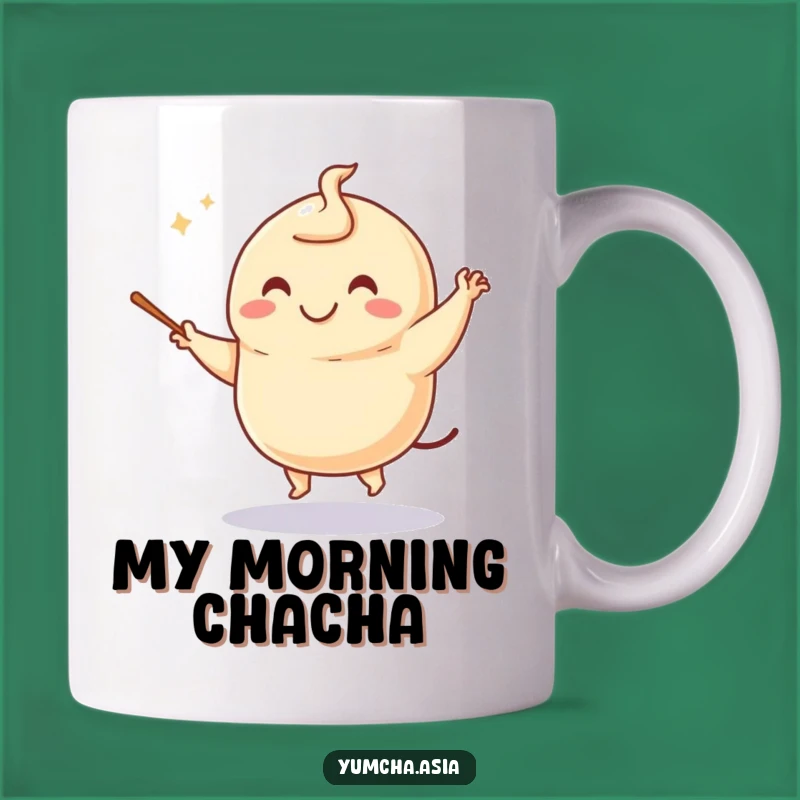 Funny Dancing Dumpling Mug: Adorable Foodie Gift with Chopstick Moves