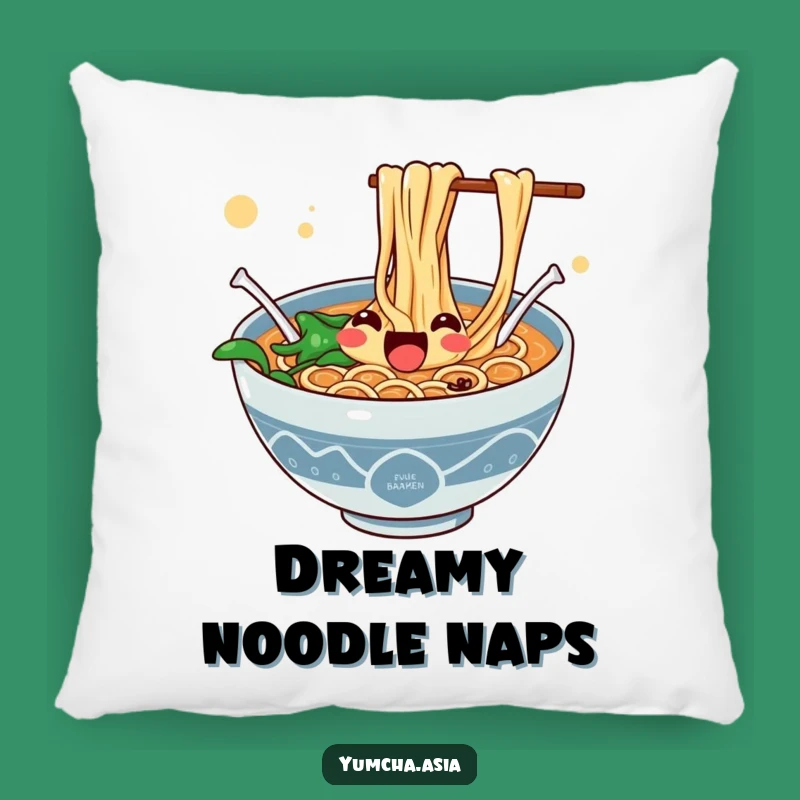 Funny Ramen Pillow - Cozy Enthusiastic Noodles, Joyful Gift