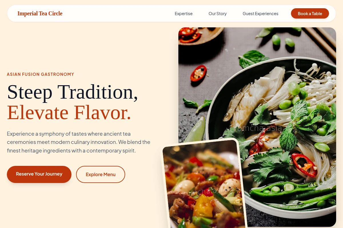 Gold Asian Fusion Food