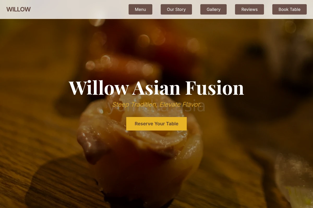 Willow Asian Fusion Food