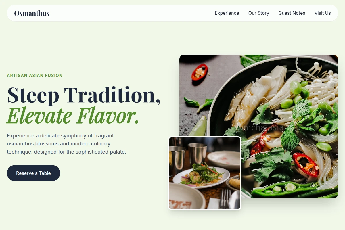 Osmanthus Asian Fusion Food