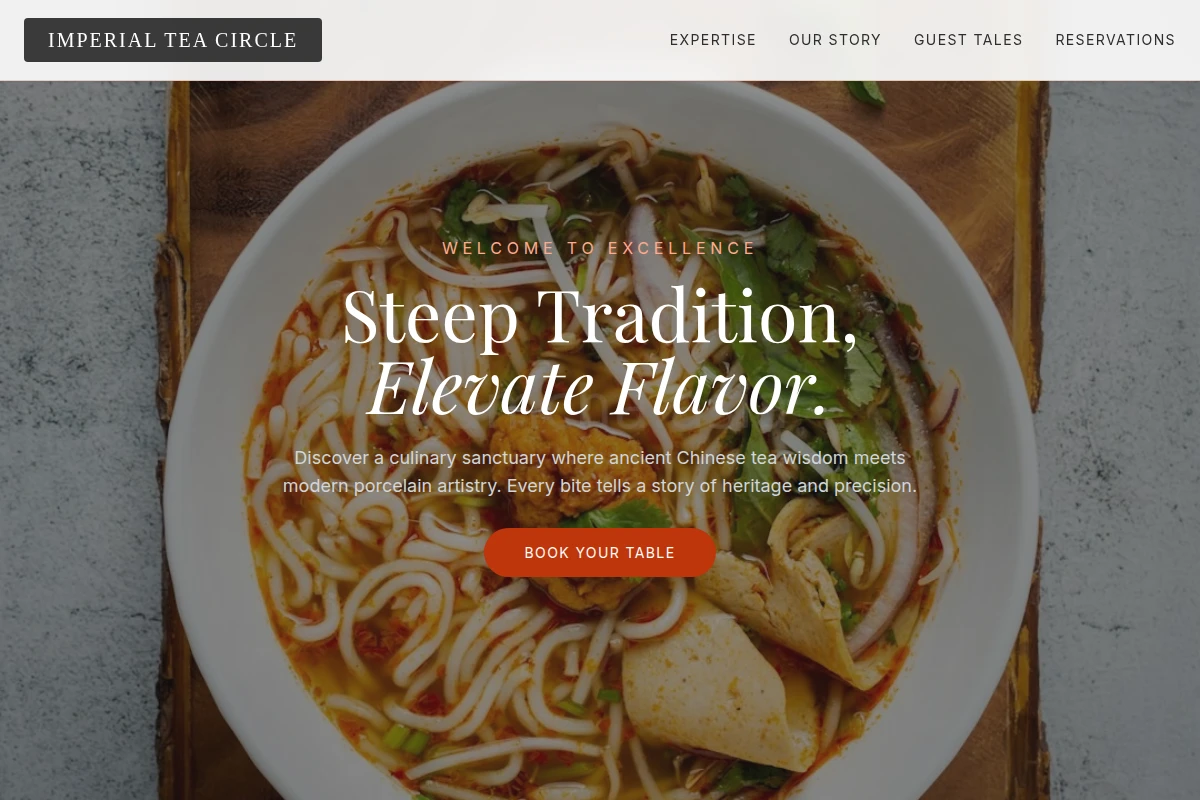 Porcelain Chinese Food