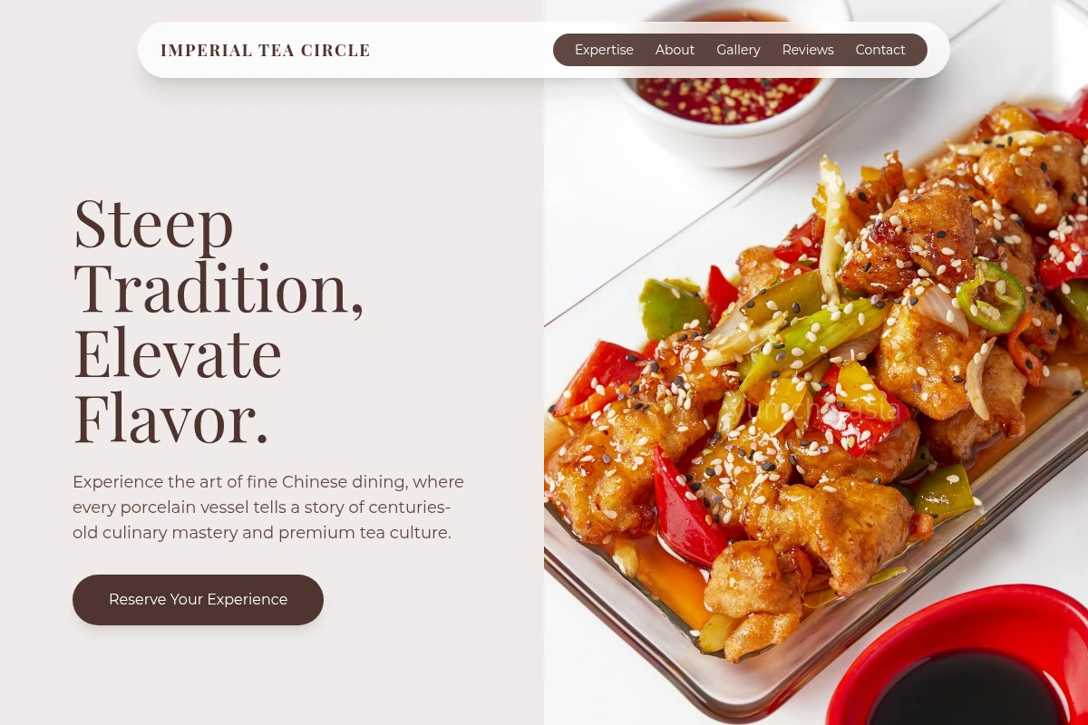 Porcelain Chinese Food