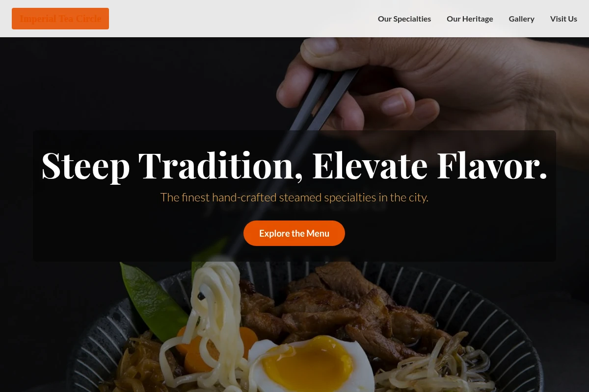 Steam Chinese Food