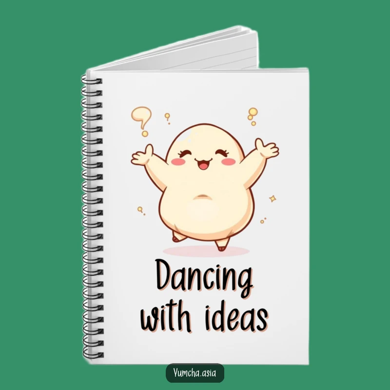 Funny Dancing Dumpling Steam Notebook: Jot Down Delicious Ideas