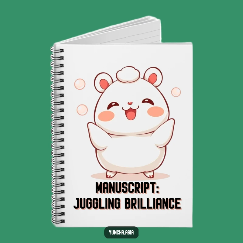 Funny Bao Bun Juggling Notebook: Jot Down Ideas with Playful Pearl Ponderings