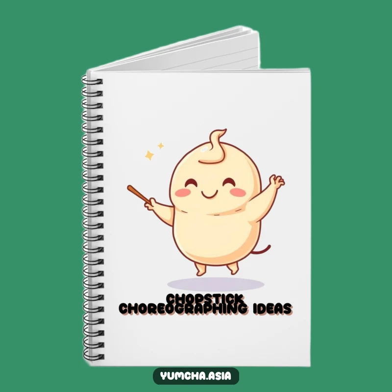 Funny Dancing Dumpling Notebook: Jot Down Ideas with Playful Dim Sum Delight