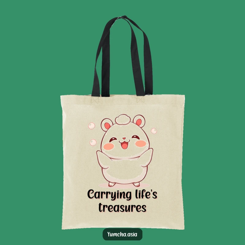 Funny Bao Bun Juggling Tote Bag: Carry Your Essentials with Cute Foodie Flair