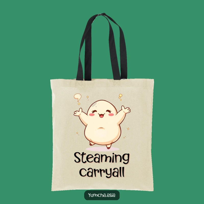 Funny Dancing Dumpling Steam Tote Bag: Stylish and Hilarious Foodie Carry-all